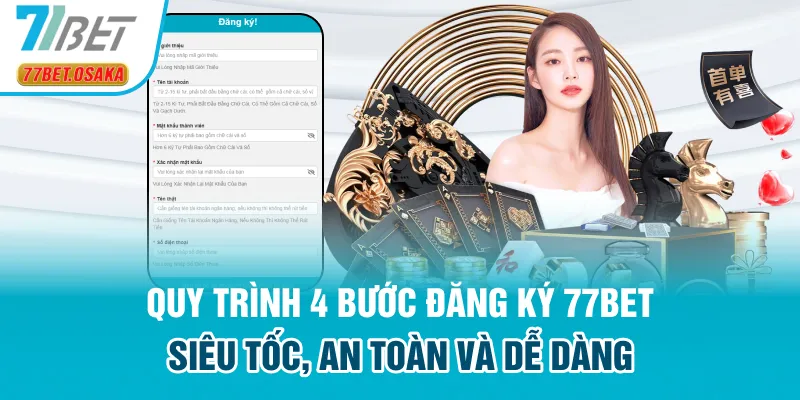 Quy trình 4 bước đăng ký 77Bet siêu tốc, an toàn và dễ dàng